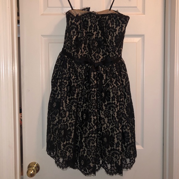 Neiman Marcus/Target Black Lace Strapless Dress - Picture 1 of 6